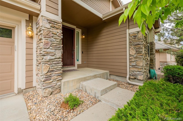3126 Aspen Creek Dr, Highlands Ranch, CO 80129 - view of exterior entry with stone siding