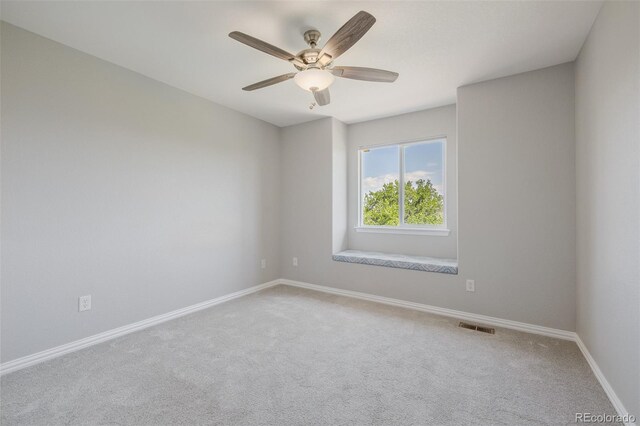 3126 Aspen Creek Dr, Highlands Ranch, CO 80129 - carpeted spare room with baseboards and a ceiling fan