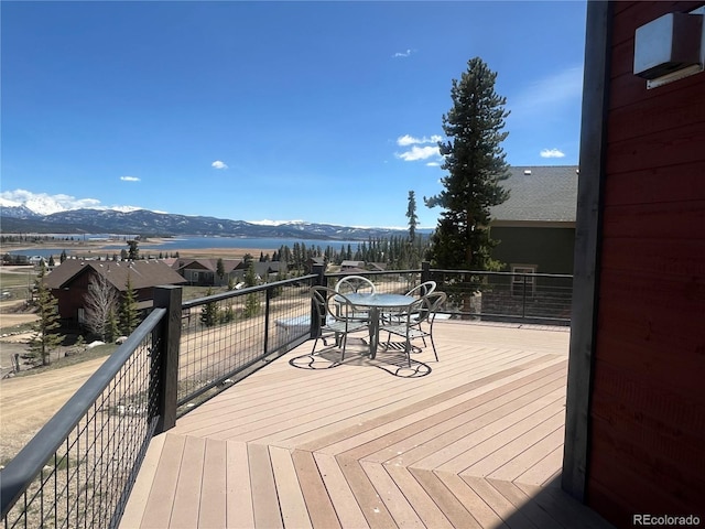 141 Gcr 4037, Grand Lake, CO 80447 - deck with a water and mountain view
