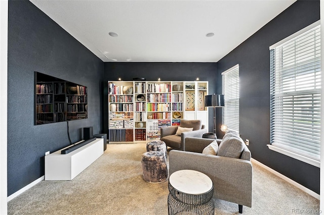 11985 Singing Winds St, Parker, CO 80138 - living area with carpet floors and baseboards