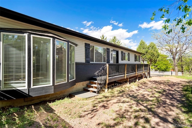 1210 Westend Ave, Colorado Springs, CO 80904 - back of property featuring a wooden deck