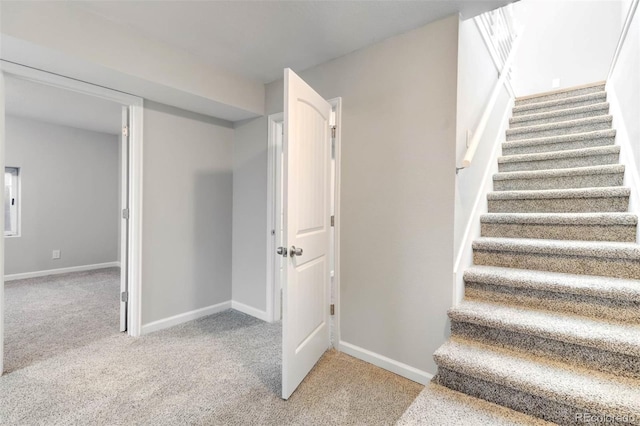 1210 Westend Ave, Colorado Springs, CO 80904 - staircase featuring carpet