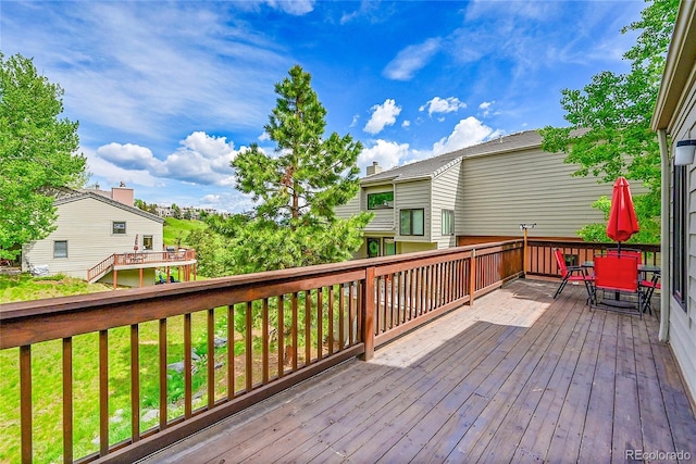 766 Chimney Creek Dr, Golden, CO 80401 - deck with outdoor dining area