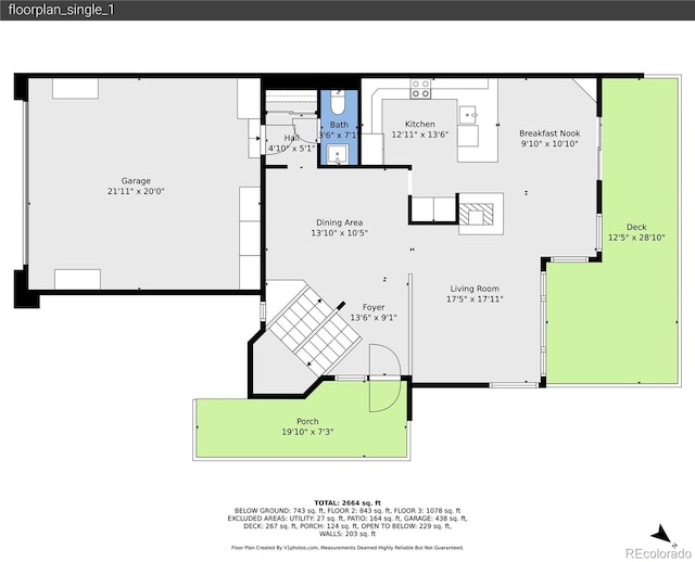 766 Chimney Creek Dr, Golden, CO 80401 - floor plan / room layout