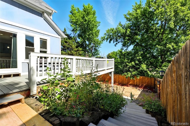 13651 W 65th Ave, Arvada, CO 80004 - wooden terrace with a fenced backyard