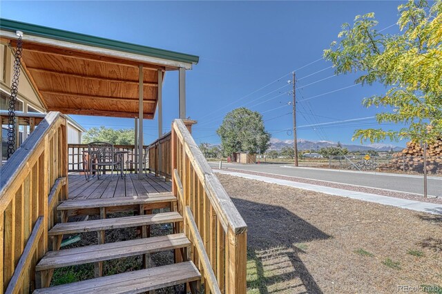 205 Sabeta Ave, Poncha Springs, CO 81242 - view of wooden terrace