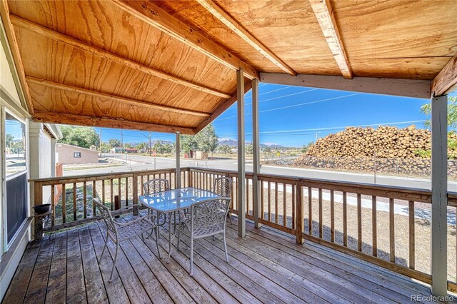 205 Sabeta Ave, Poncha Springs, CO 81242 - view of wooden terrace