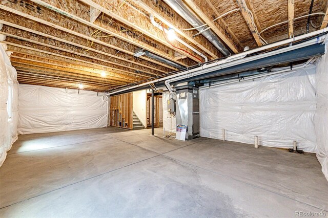 13376 Willow St, Thornton, CO 80602 - unfinished below grade area featuring stairway