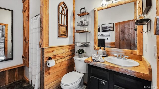 700 Cottage Grove Rd, Alma, CO 80420 - full bath featuring vanity, toilet, and curtained shower