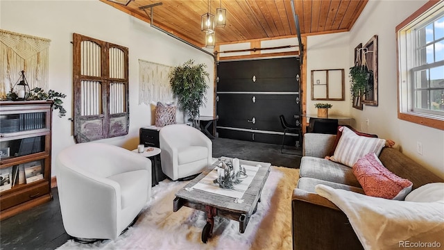 700 Cottage Grove Rd, Alma, CO 80420 - living area with wooden ceiling