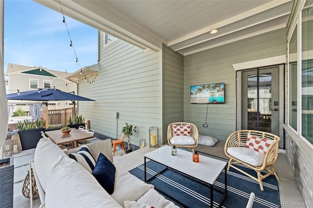 20998 E 60th Pl, Aurora, CO 80019 - view of patio / terrace with an outdoor hangout area and outdoor dining area
