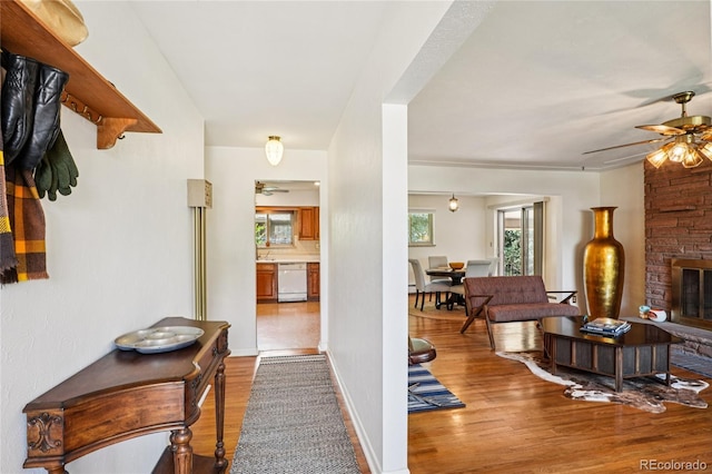 6920 W 47th Pl, Wheat Ridge, CO 80033 - corridor with wood finished floors