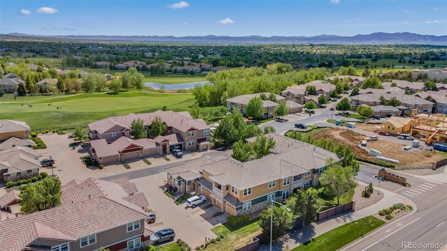 3329 Molly Ln, Broomfield, CO 80023 - aerial view of residential area featuring a water and mountain view and a golf club