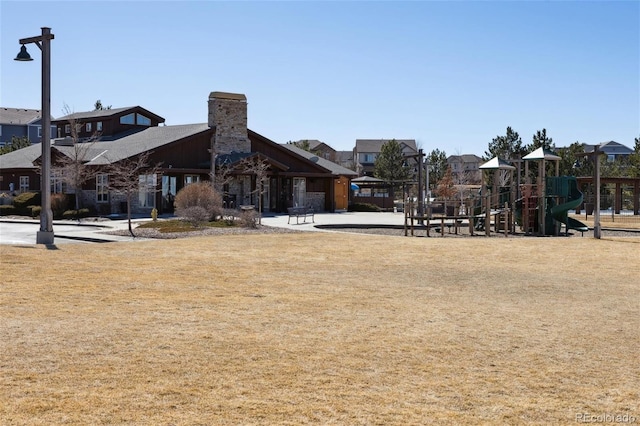 exterior space with playground community