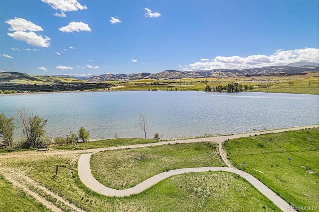 7624 Russell Ct, Arvada, CO 80007 - water view with a mountain backdrop