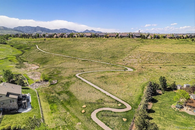 7624 Russell Ct, Arvada, CO 80007 - drone / aerial view of a mountain backdrop