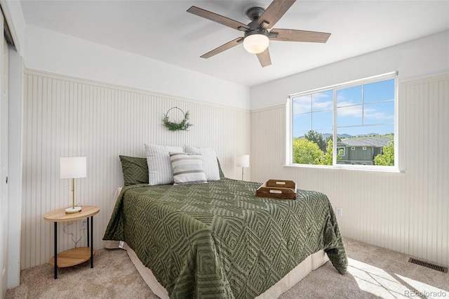 7624 Russell Ct, Arvada, CO 80007 - bedroom featuring carpet floors and a ceiling fan