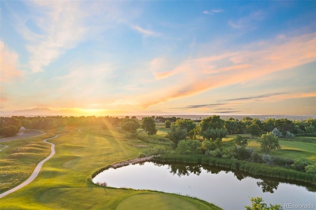 3090 W 107th Pl Unit F, Westminster, CO 80031 - aerial view at dusk of a water view