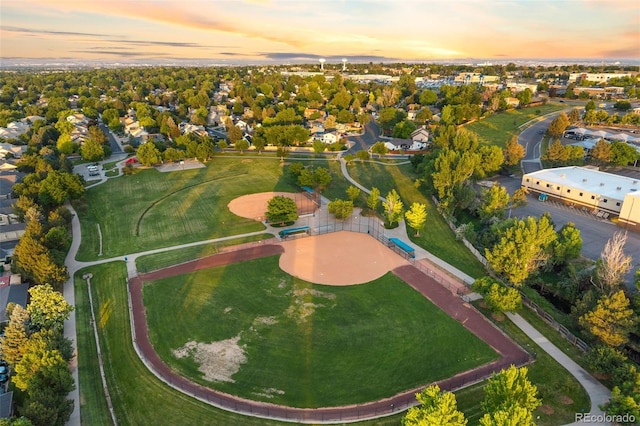 3090 W 107th Pl Unit F, Westminster, CO 80031 - aerial view at dusk