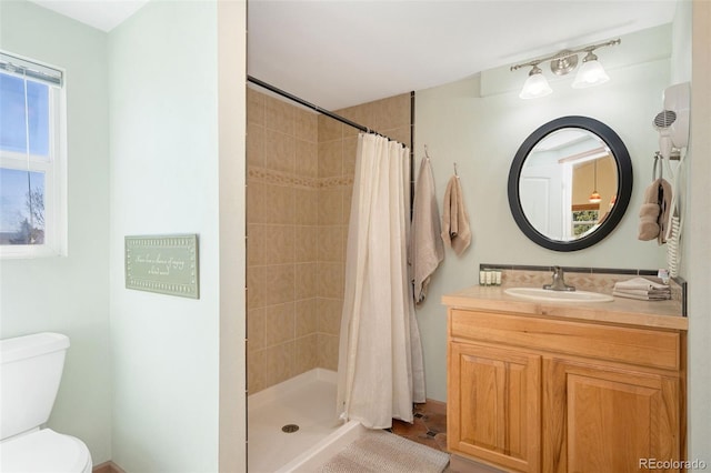 224 4th Ave, Severance, CO 80550 - bathroom with tiled shower and vanity