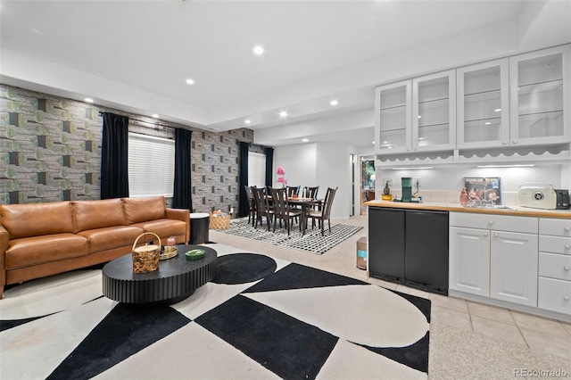 2062 Hyacinth Rd, Highlands Ranch, CO 80129 - living room with recessed lighting and light tile patterned flooring
