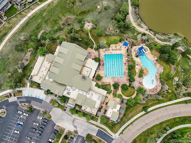 16256 Ute Peak Way, Broomfield, CO 80023 - aerial overview of property's location featuring a pool area