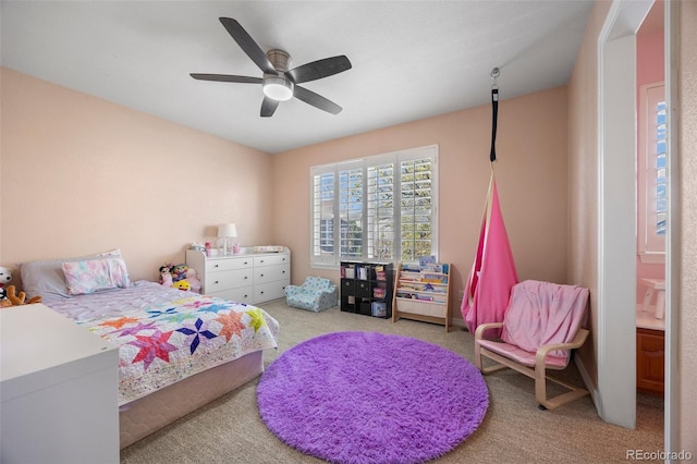 404 Yarrow Pl, Castle Pines, CO 80108 - bedroom featuring carpet and ceiling fan