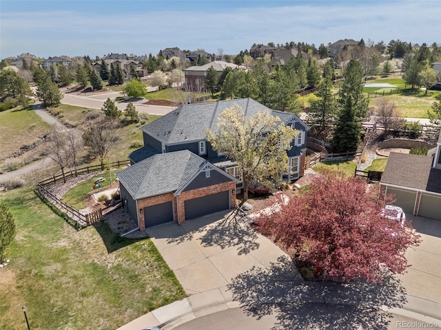404 Yarrow Pl, Castle Pines, CO 80108 - aerial view of residential area