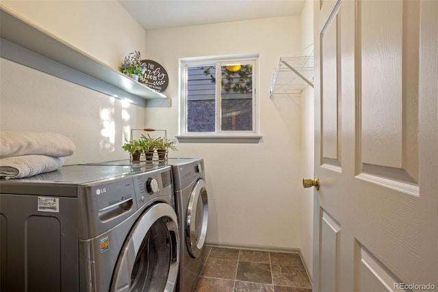 laundry area with washer and clothes dryer