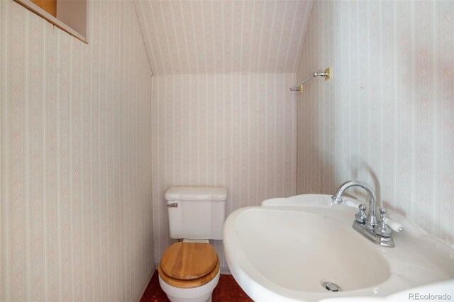 bathroom featuring sink and toilet