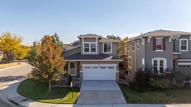 view of front of home featuring a garage