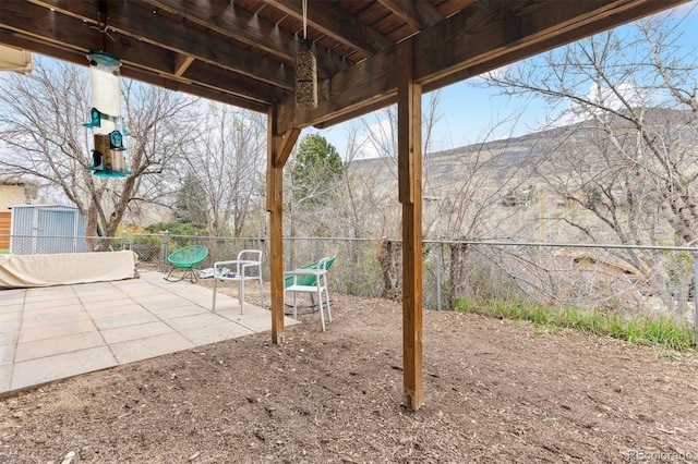 217 Ford St, Golden, CO 80403 - view of patio / terrace featuring a mountain view