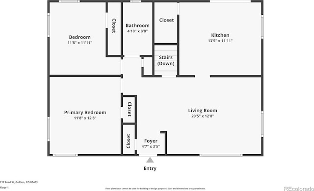 217 Ford St, Golden, CO 80403 - room layout