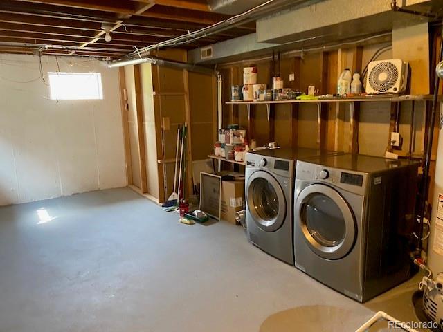 217 Ford St, Golden, CO 80403 - laundry room featuring washer and dryer