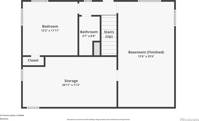 217 Ford St, Golden, CO 80403 - property floor plan