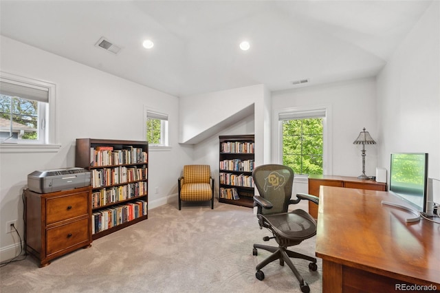 1317 S Saint Paul St, Denver, CO 80210 - carpeted office with baseboards and recessed lighting