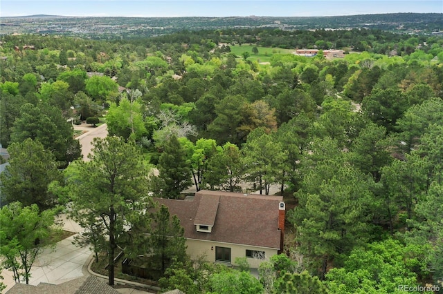 595 Wintery Cir, Colorado Springs, CO 80919 - bird's eye view of a forest