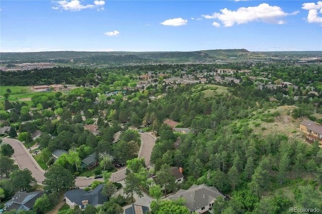 595 Wintery Cir, Colorado Springs, CO 80919 - aerial overview of property's location featuring nearby suburban area