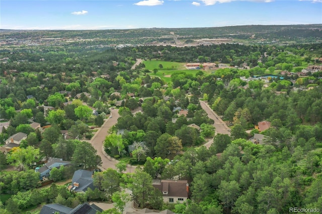 595 Wintery Cir, Colorado Springs, CO 80919 - drone / aerial view of a forest
