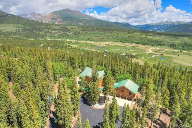 1198 Kootchie Kootchie Rd, Alma, CO 80420 - drone / aerial view with a mountain view