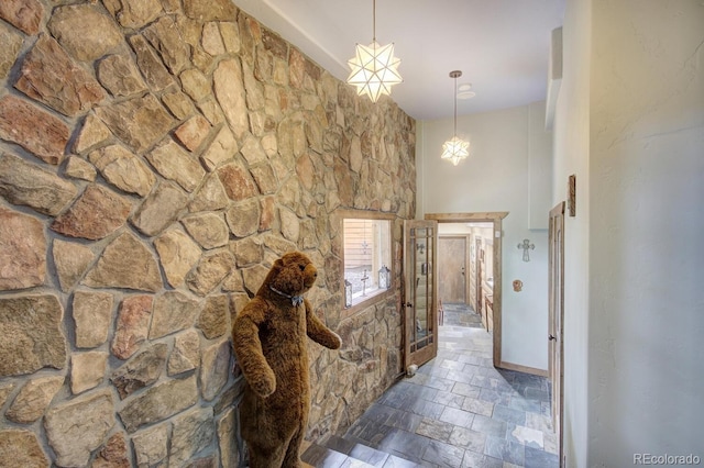 1198 Kootchie Kootchie Rd, Alma, CO 80420 - interior space with dark tile floors