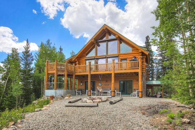 1198 Kootchie Kootchie Rd, Alma, CO 80420 - back of house with a patio