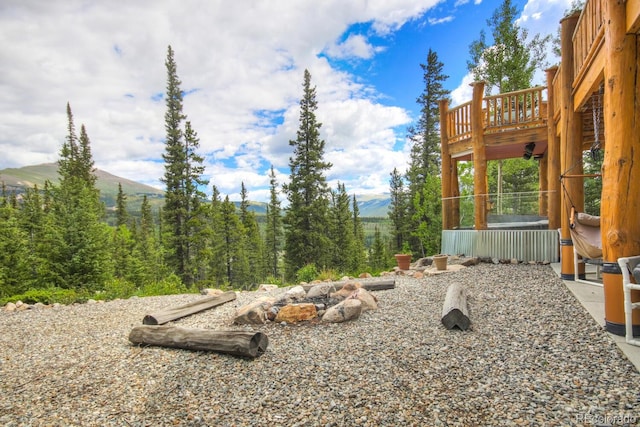 1198 Kootchie Kootchie Rd, Alma, CO 80420 - view of yard featuring a deck