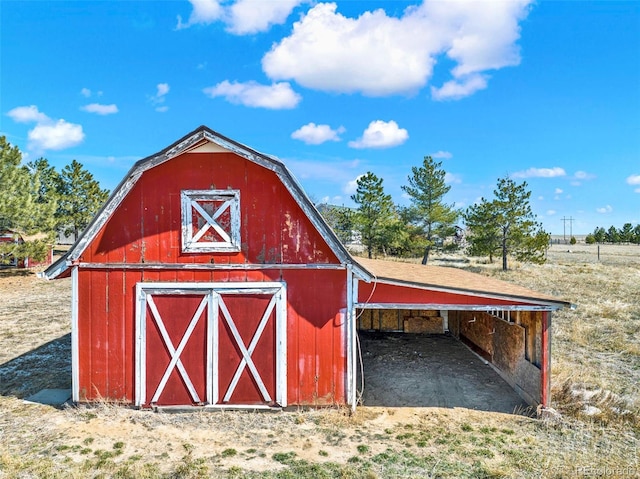 view of barn