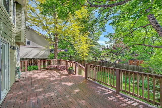 3966 Bosque Ct, Boulder, CO 80301 - wooden deck with a fenced backyard