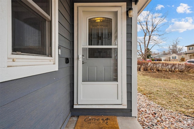 view of entrance to property