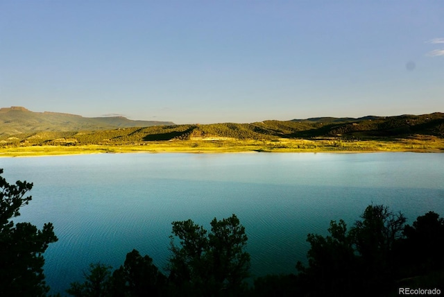 property view of water with a mountain view