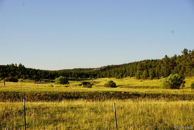 view of landscape featuring a rural view