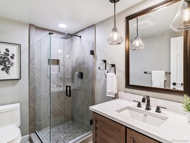 1111 Race St Unit 3A, Denver, CO 80206 - bathroom with vanity and a shower stall
