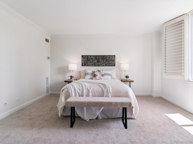 1111 Race St Unit 3A, Denver, CO 80206 - carpeted bedroom featuring ornamental molding and baseboards